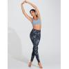 imageTHE GYM PEOPLE Thick High Waist Yoga Pants with Pockets Tummy Control Workout Running Yoga Leggings for WomenBlackwhitedarkgreen