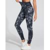 imageTHE GYM PEOPLE Thick High Waist Yoga Pants with Pockets Tummy Control Workout Running Yoga Leggings for WomenBlackwhitedarkgreen
