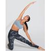 imageTHE GYM PEOPLE Thick High Waist Yoga Pants with Pockets Tummy Control Workout Running Yoga Leggings for WomenBlackwhitedarkgreen