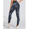 imageTHE GYM PEOPLE Thick High Waist Yoga Pants with Pockets Tummy Control Workout Running Yoga Leggings for WomenBlackwhitedarkgreen