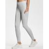imageTHE GYM PEOPLE Thick High Waist Yoga Pants with Pockets Tummy Control Workout Running Yoga Leggings for WomenBright Grey