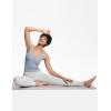 imageTHE GYM PEOPLE Thick High Waist Yoga Pants with Pockets Tummy Control Workout Running Yoga Leggings for WomenBright Grey