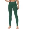 imageTHE GYM PEOPLE Thick High Waist Yoga Pants with Pockets Tummy Control Workout Running Yoga Leggings for WomenDark Green
