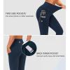 imageTHE GYM PEOPLE Thick High Waist Yoga Pants with Pockets Tummy Control Workout Running Yoga Leggings for WomenFleece Blue