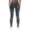 imageTHE GYM PEOPLE Thick High Waist Yoga Pants with Pockets Tummy Control Workout Running Yoga Leggings for WomenGray Marble