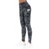 imageTHE GYM PEOPLE Thick High Waist Yoga Pants with Pockets Tummy Control Workout Running Yoga Leggings for WomenGray Marble