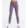 imageTHE GYM PEOPLE Thick High Waist Yoga Pants with Pockets Tummy Control Workout Running Yoga Leggings for WomenLight Purple