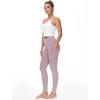 imageTHE GYM PEOPLE Thick High Waist Yoga Pants with Pockets Tummy Control Workout Running Yoga Leggings for WomenPale Purple