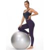 imageTHE GYM PEOPLE Thick High Waist Yoga Pants with Pockets Tummy Control Workout Running Yoga Leggings for WomenPurple