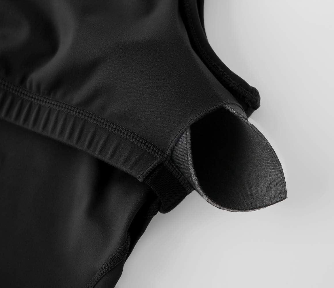 imageTHE GYM PEOPLE Womens Sports Bra Longline Wirefree Padded with Medium SupportBlack