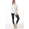 imageTHE GYM PEOPLE Fleece Mock Turtleneck Pullover Base Layer Shirts Long Sleeve Workout Tops with Thumb HoleBeige