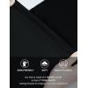 imageTHE GYM PEOPLE Womens High Waist Tummy Control Pencil Skirts Stretchy Bodycon Midi Skirt Below Knee with Back SlitBlack