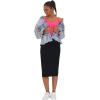 imageTHE GYM PEOPLE Womens High Waist Tummy Control Pencil Skirts Stretchy Bodycon Midi Skirt Below Knee with Back SlitBlack
