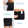 imageTHE GYM PEOPLE Womens High Waist Tummy Control Pencil Skirts Stretchy Bodycon Midi Skirt Below Knee with Back SlitLight Leather