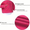 imageTHE GYM PEOPLE Womens Hoodies Half Zip Long Sleeve Fleece Crop Pullover Sweatshirts with Pockets Thumb HoleBright Pink