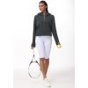 imageTHE GYM PEOPLE Womens Hoodies Half Zip Long Sleeve Fleece Crop Pullover Sweatshirts with Pockets Thumb HoleDark Grey