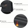 imageTHE GYM PEOPLE Womens Hoodies Half Zip Long Sleeve Fleece Crop Pullover Sweatshirts with Pockets Thumb HoleDark Grey