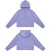 imageTHE GYM PEOPLE Womens Hoodies Half Zip Long Sleeve Fleece Crop Pullover Sweatshirts with Pockets Thumb HoleLavender Purple