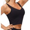 imageTHE GYM PEOPLE Womens Sports Bra Longline Wirefree Padded with Medium SupportBlack