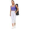 imageTHE GYM PEOPLE Womens Sports Bra Longline Wirefree Padded with Medium SupportBright Purple