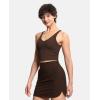 imageTHE GYM PEOPLE Womens Sports Bra Longline Wirefree Padded with Medium SupportBrown