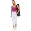 imageTHE GYM PEOPLE Womens Sports Bra Longline Wirefree Padded with Medium SupportFuchsia
