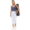 imageTHE GYM PEOPLE Womens Sports Bra Longline Wirefree Padded with Medium SupportInk Blue