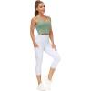imageTHE GYM PEOPLE Womens Sports Bra Longline Wirefree Padded with Medium SupportJasmine Green