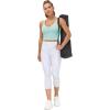imageTHE GYM PEOPLE Womens Sports Bra Longline Wirefree Padded with Medium SupportLight Blue