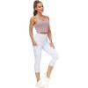 imageTHE GYM PEOPLE Womens Sports Bra Longline Wirefree Padded with Medium SupportLight Purple
