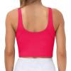 imageTHE GYM PEOPLE Womens Sports Bra Longline Wirefree Padded with Medium SupportMagenta