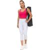 imageTHE GYM PEOPLE Womens Sports Bra Longline Wirefree Padded with Medium SupportMagenta