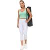 imageTHE GYM PEOPLE Womens Sports Bra Longline Wirefree Padded with Medium SupportMint Green