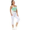 imageTHE GYM PEOPLE Womens Sports Bra Longline Wirefree Padded with Medium SupportMint Green