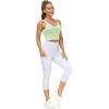 imageTHE GYM PEOPLE Womens Sports Bra Longline Wirefree Padded with Medium SupportPale Green
