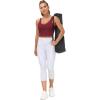 imageTHE GYM PEOPLE Womens Sports Bra Longline Wirefree Padded with Medium SupportWine Red