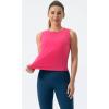 imageTHE GYM PEOPLE Womens Workout Tops in Ice Silk Quick Dry SleevelessBright Pink