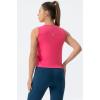 imageTHE GYM PEOPLE Womens Workout Tops in Ice Silk Quick Dry SleevelessBright Pink