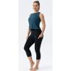 imageTHE GYM PEOPLE Womens Workout Tops in Ice Silk Quick Dry SleevelessDark Blue Green