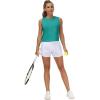 imageTHE GYM PEOPLE Womens Workout Tops in Ice Silk Quick Dry SleevelessLake Green