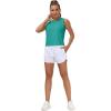 imageTHE GYM PEOPLE Womens Workout Tops in Ice Silk Quick Dry SleevelessLake Green