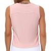 imageTHE GYM PEOPLE Womens Workout Tops in Ice Silk Quick Dry SleevelessPink