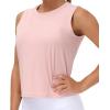 imageTHE GYM PEOPLE Womens Workout Tops in Ice Silk Quick Dry SleevelessPink