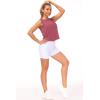 imageTHE GYM PEOPLE Womens Workout Tops in Ice Silk Quick Dry SleevelessRose Red