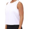 imageTHE GYM PEOPLE Womens Workout Tops in Ice Silk Quick Dry SleevelessWhite