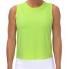 imageTHE GYM PEOPLE Womens Workout Tops in Ice Silk Quick Dry SleevelessYellow