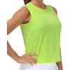 imageTHE GYM PEOPLE Womens Workout Tops in Ice Silk Quick Dry SleevelessYellow
