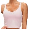 imageTHE GYM PEOPLE Womens Sports Bra Longline Wirefree Padded with Medium SupportPink