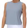 imageTHE GYM PEOPLE Womens Workout Tops in Ice Silk Quick Dry SleevelessBlue