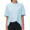 imageTHE GYM PEOPLE Womens Casual Oversized TShirts Summer Crewneck Short Sleeve Workout Basic Tee TopsLight Blue